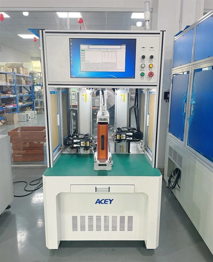 Double sided spot welding machine
